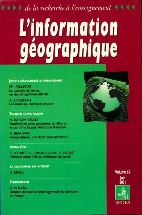 L'information géographique n°65 - Collectif