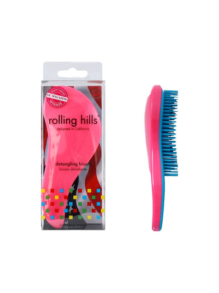 Brosse Démêlante Compacte pour les Voyages - Couleur : Rose